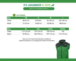 John Deere Wadded Waistcoat - MCS2725740 -Xtract Power JDWaddedWaistcoat MCS2725740