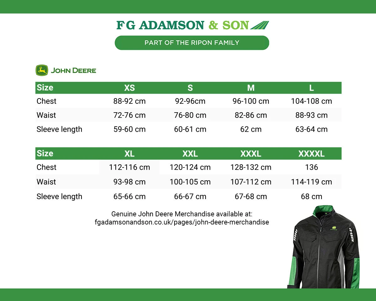 John Deere Cotton Rich Work Jacket - MCS1139100 5 John Deere Cotton Rich Work Jacket - MCS1139100 - Image 3