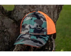 John Deere Trademark Mesh Back Cap Orange - MC13080880CA -Xtract Power MC13080880CA4