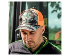John Deere Trademark Mesh Back Cap Orange - MC13080880CA -Xtract Power MC13080880CA5