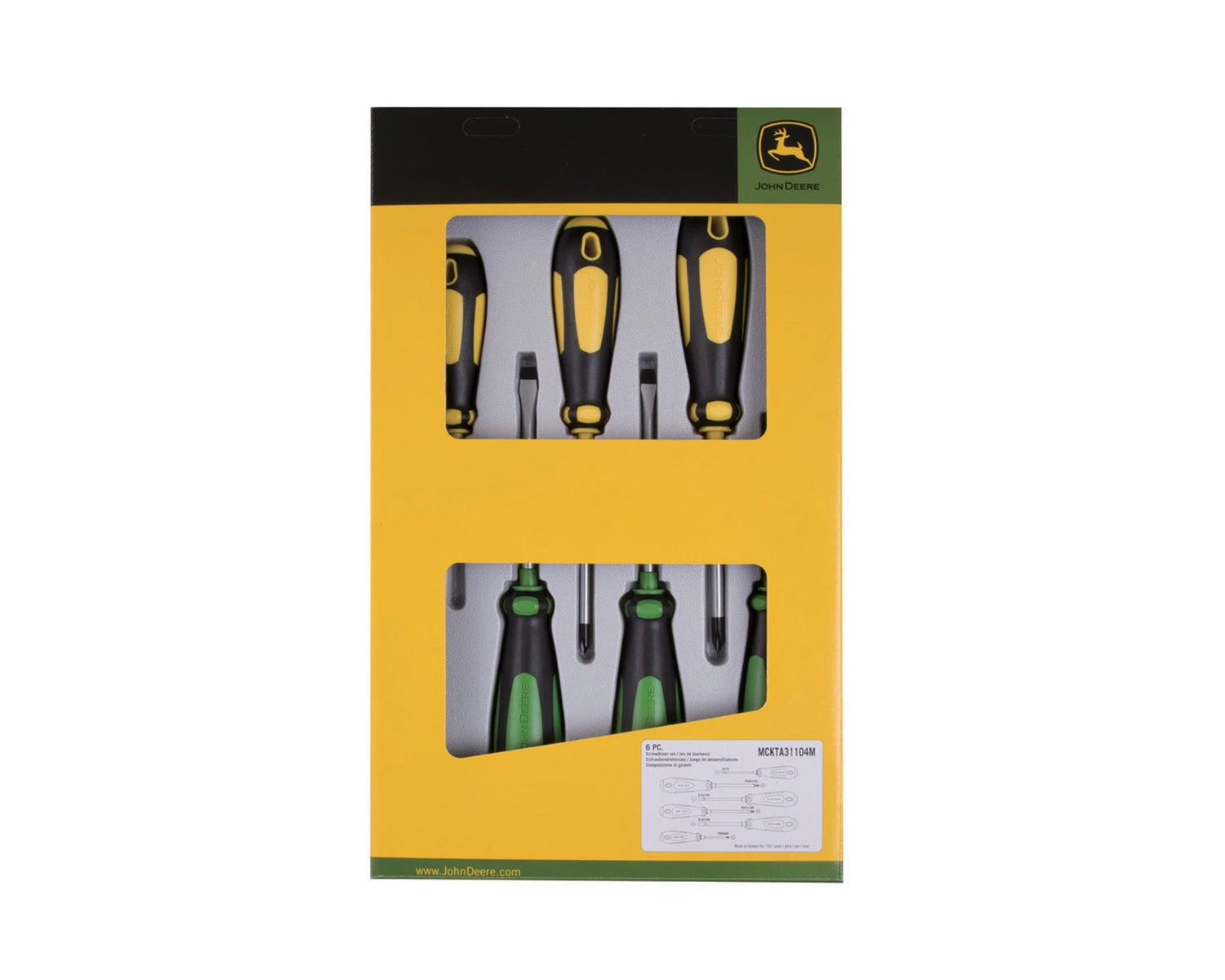 John Deere Screwdriver Set 6 PC. - MCKTA31104M 3 John Deere Screwdriver Set 6 PC. - MCKTA31104M
